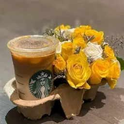 قهوة مع ورد
